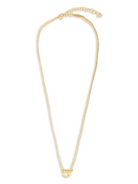 Ferragamo collar a capas con dije Gancini 