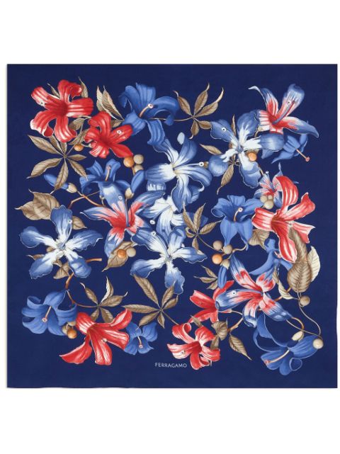 Ferragamo floral-print silk scarf 