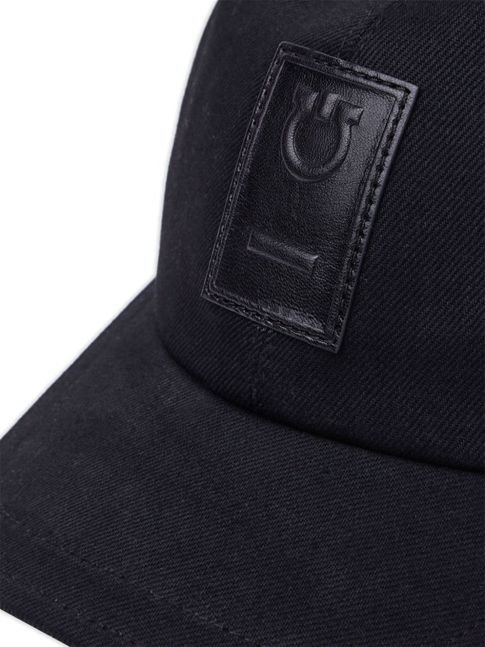 Shop Ferragamo Gancini-patch Baseball Cap In Black