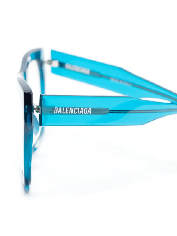 Balenciaga Eyewear スクエア眼鏡フレーム | ブルー | FARFETCH JP