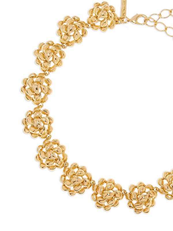 Oscar de la on sale renta flower necklace