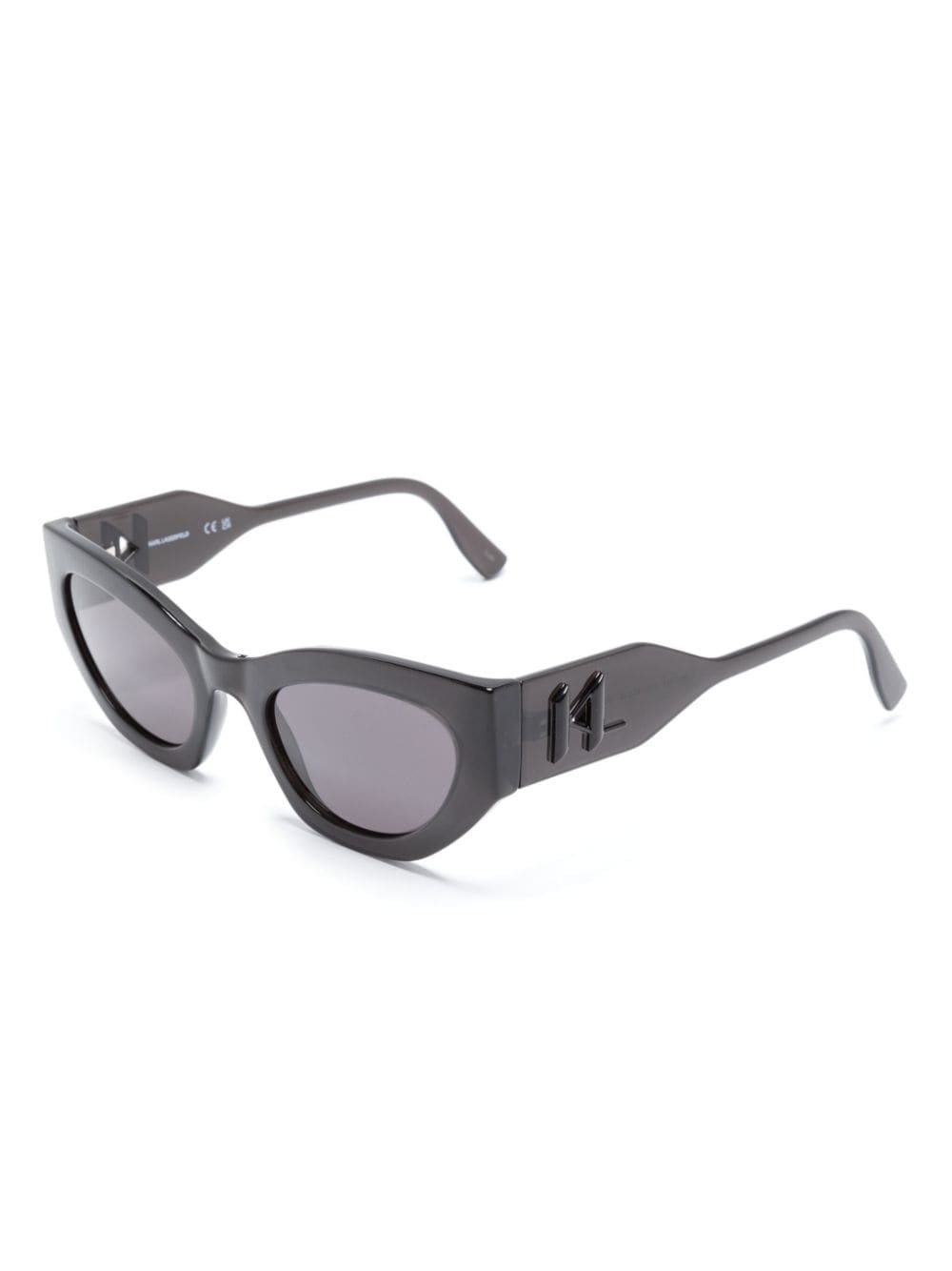 Shop Karl Lagerfeld Cat Eye-frame Sunglasses In Black