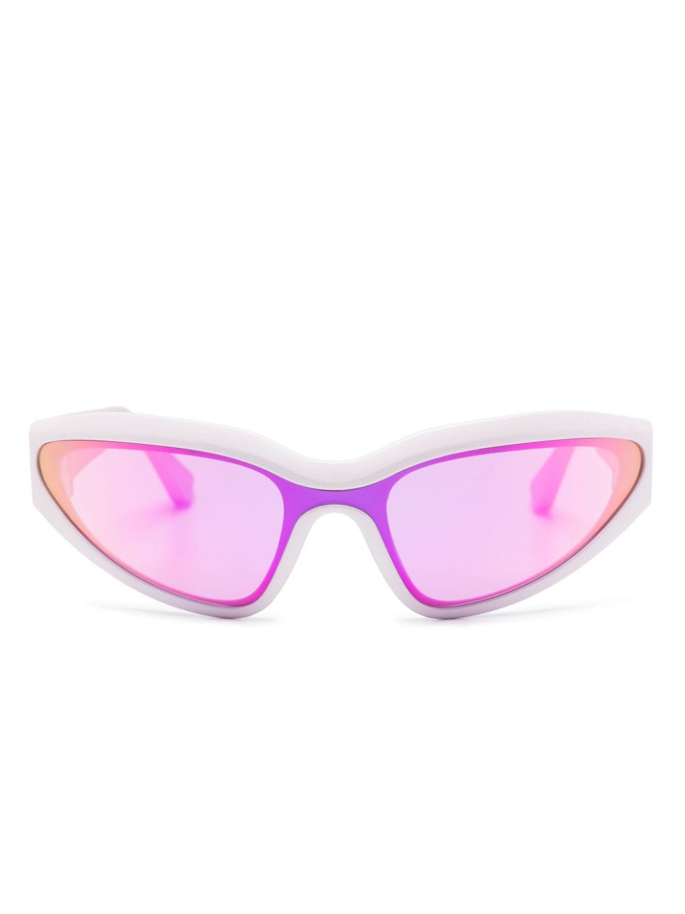 karl lagerfeld lunettes de soleil à monture oversize - rose