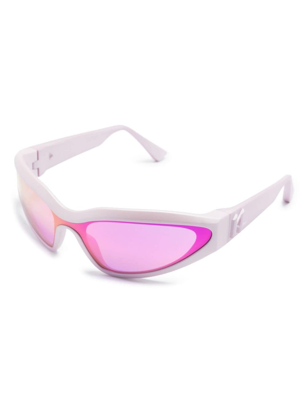Shop Karl Lagerfeld Shield-frame Sunglasses In Pink