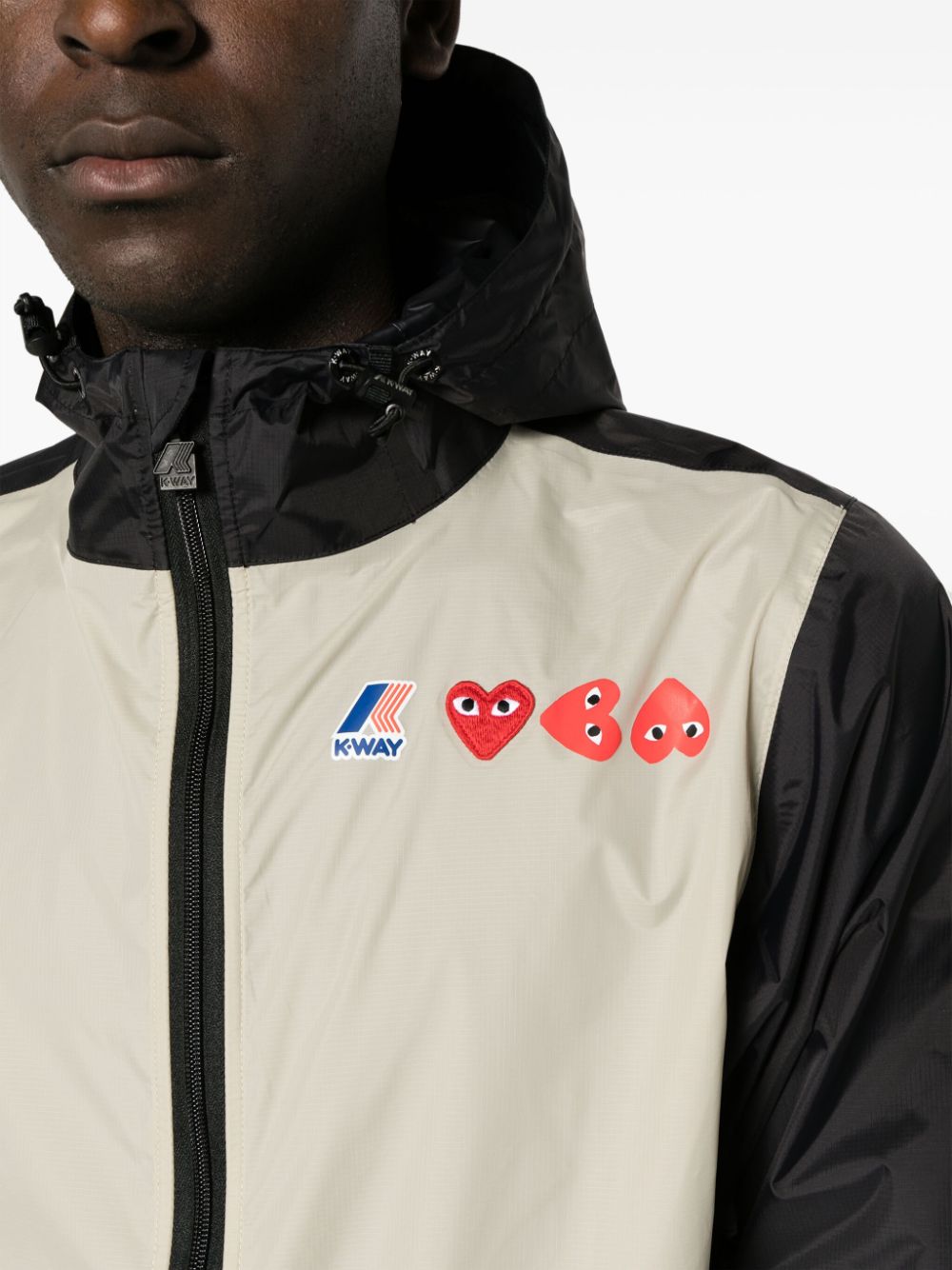 Comme Des Garçons Play x K-Way Hooded Light Jacket - Farfetch