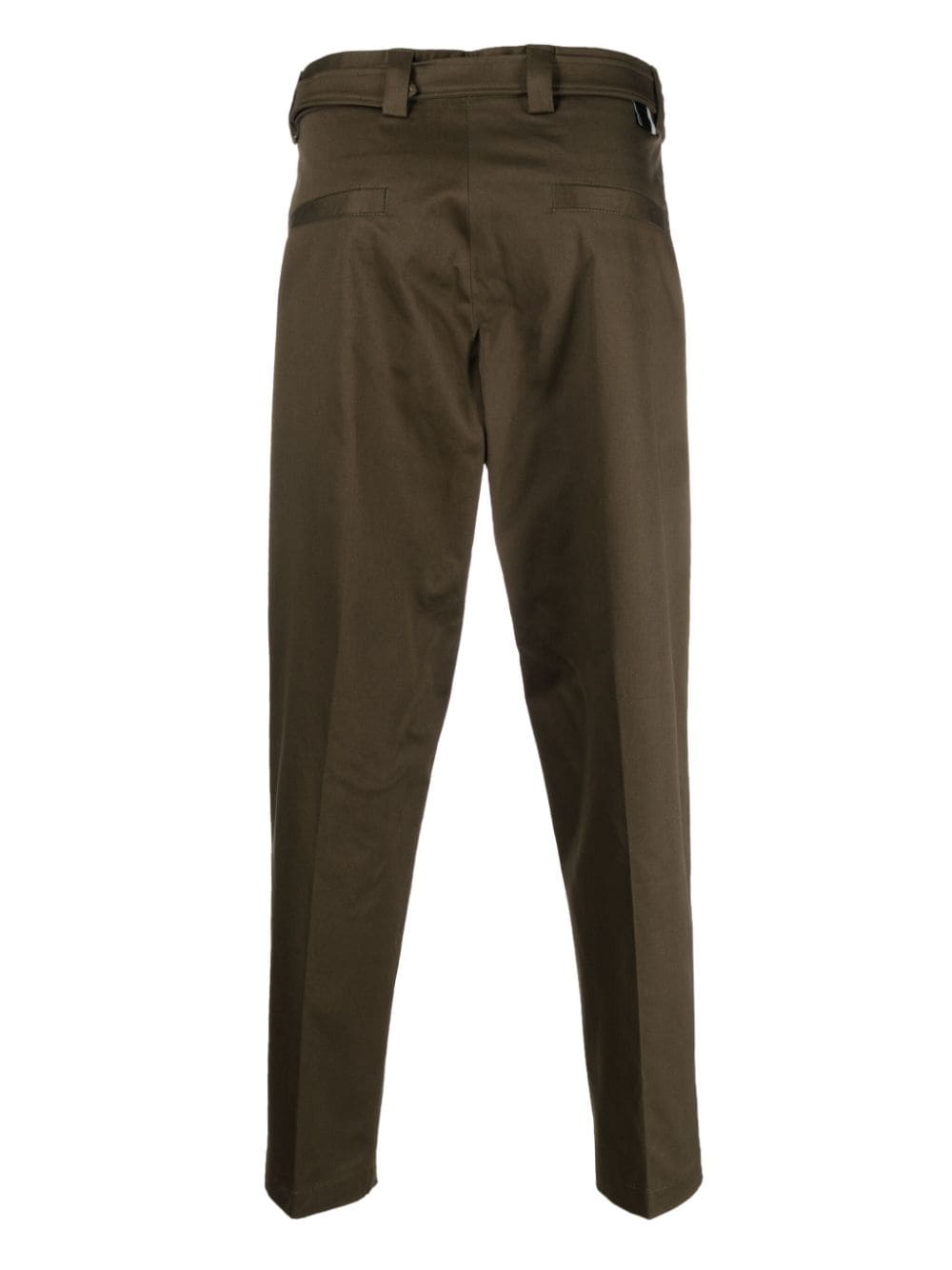Low Brand belted tailored trousers - Groen