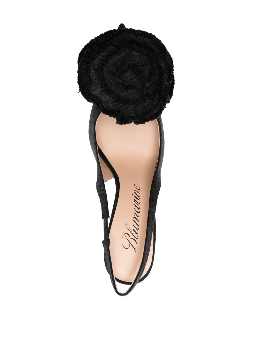 Blumarine Pumps met bloemenpatch Zwart