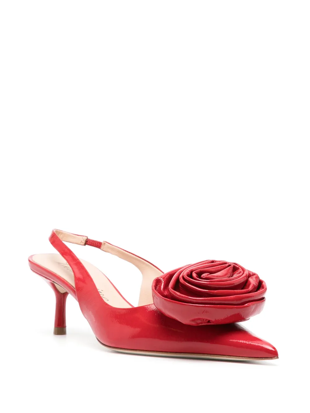 Blumarine 55mm slingback pumps - Rood