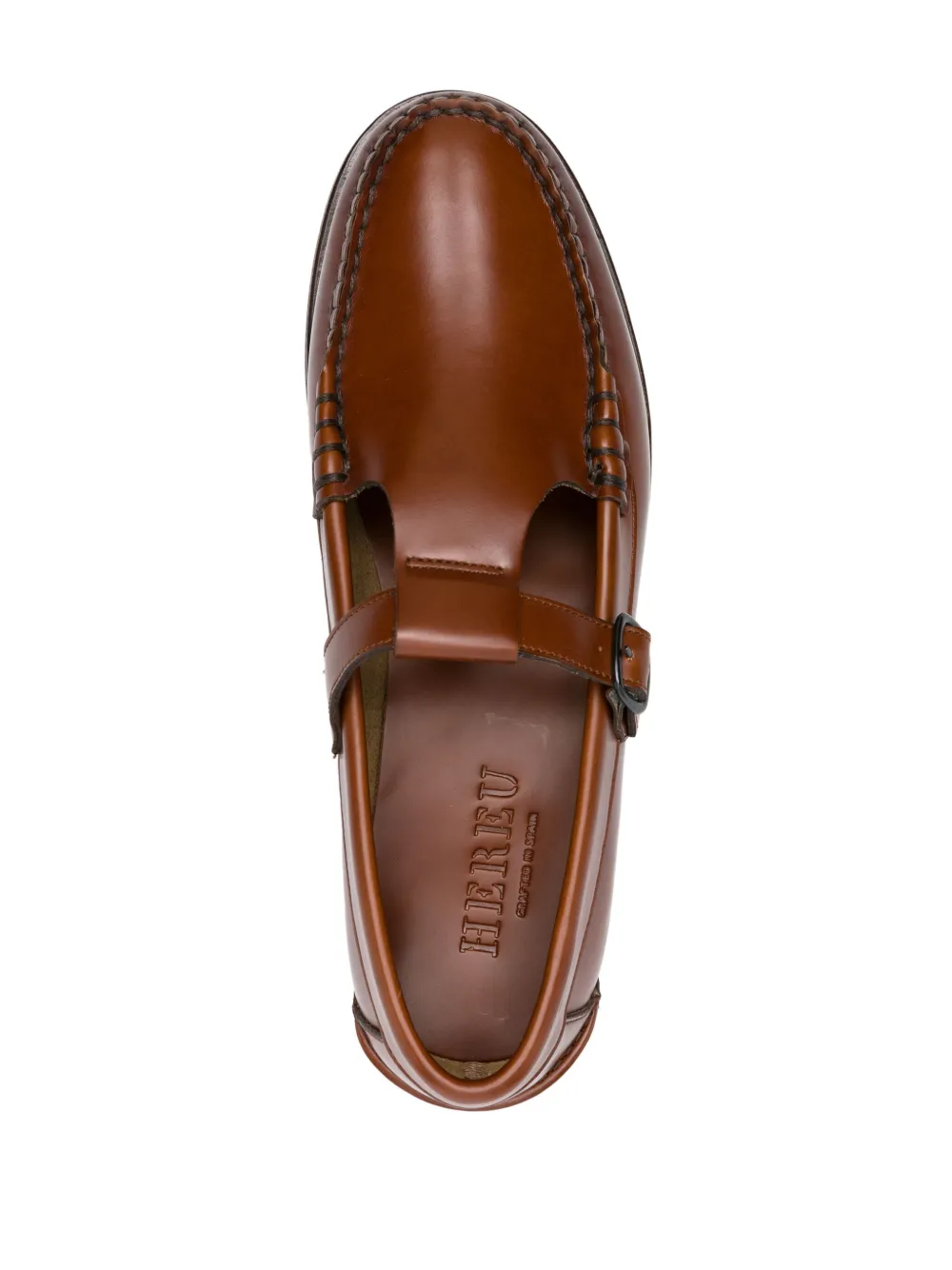 Hereu Alber leren loafers Bruin