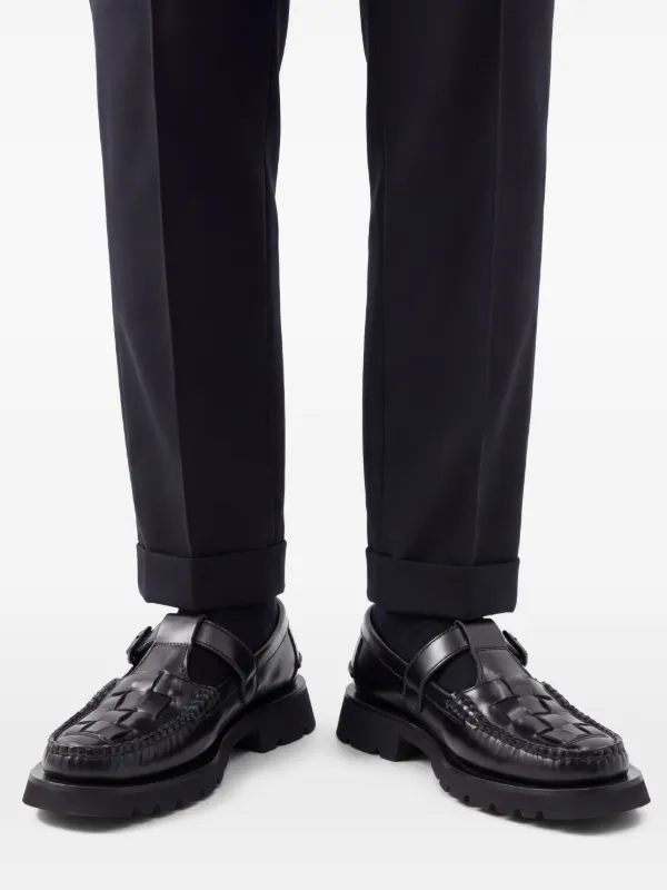 Hereu Soller Sport Leather Loafers | Black | FARFETCH