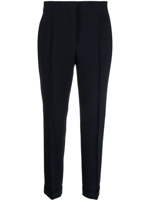 Moschino pantalones tapered con cierre oculto 