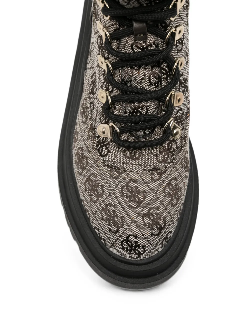 GUESS USA Vaney combat boots Beige