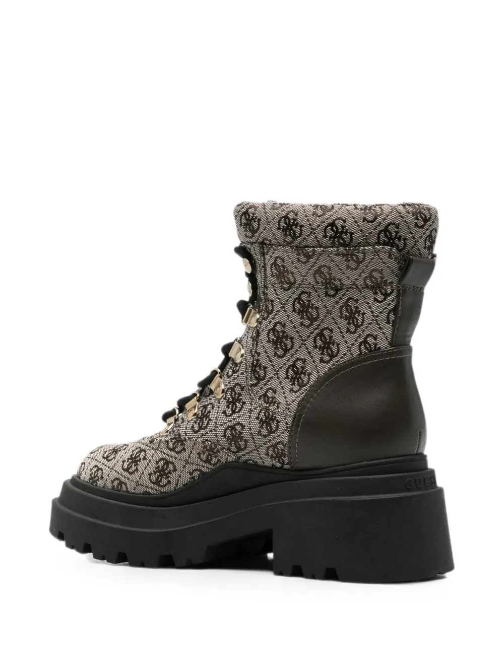 GUESS USA Vaney combat boots Beige