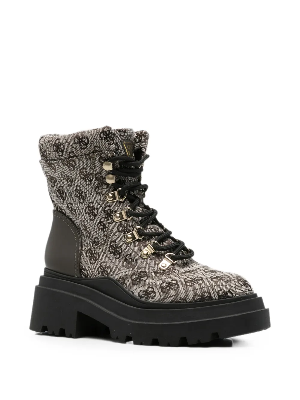 GUESS USA Vaney combat boots Beige