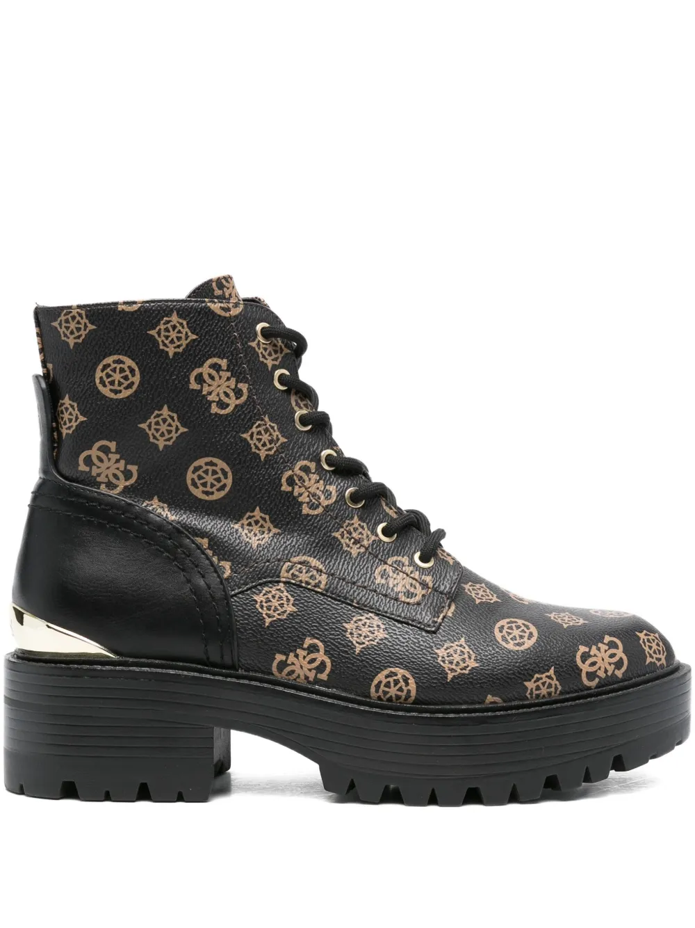 GUESS USA 50mm lace-up ankle boots Black