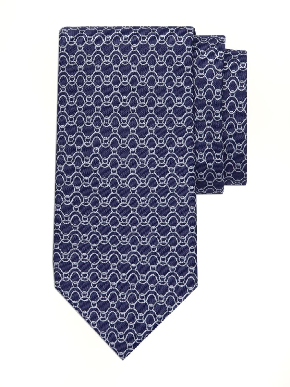 Ferragamo Zijden stropdas - Blauw