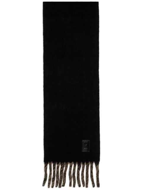 Ferragamo Double scarf with fringing
