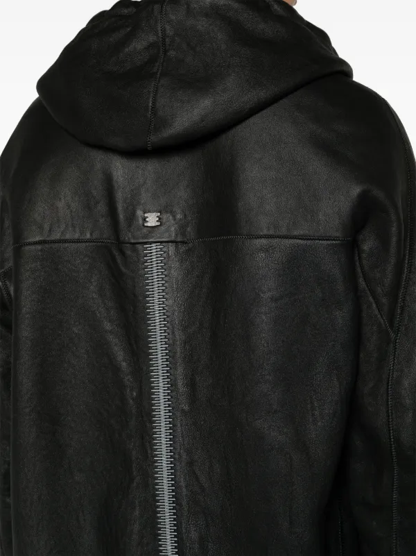 Isaac Sellam Experience zip-up Hooded Coat | Black | FARFETCH