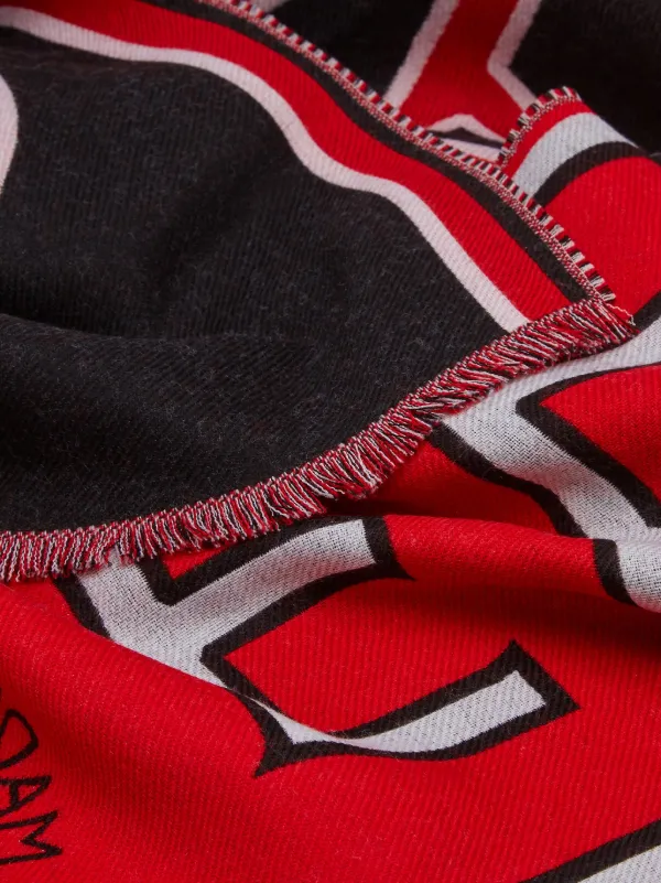 Ferragamo ロゴ ニットスカーフ | ブラック | FARFETCH JP