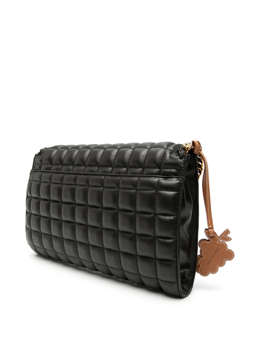 Shop Stella Mccartney Falabella Quilted Shoulder Bag In Schwarz