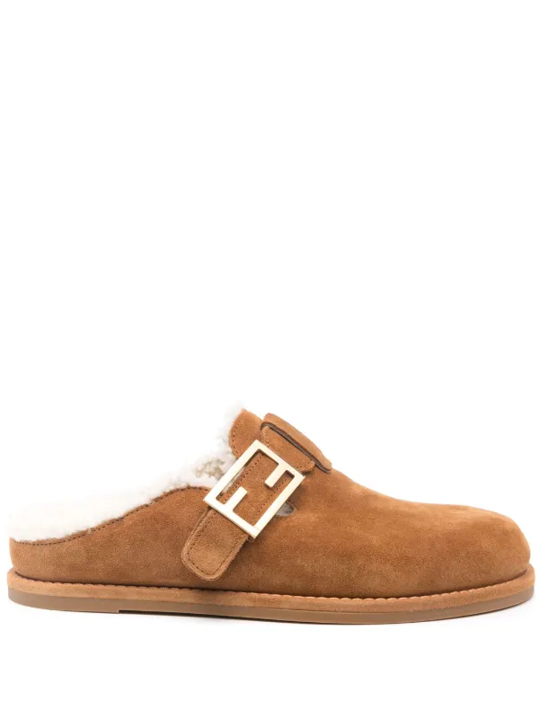 Fendi fur slippers hotsell