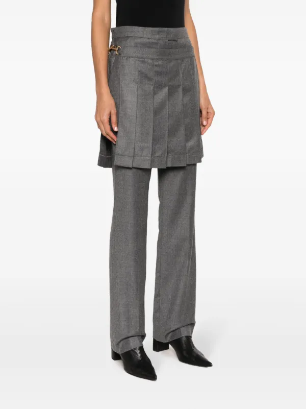 FENDI スカート テーラードパンツ | グレー | FARFETCH JP FENDI スカート テーラードパンツ | グレー | FARFETCH JP