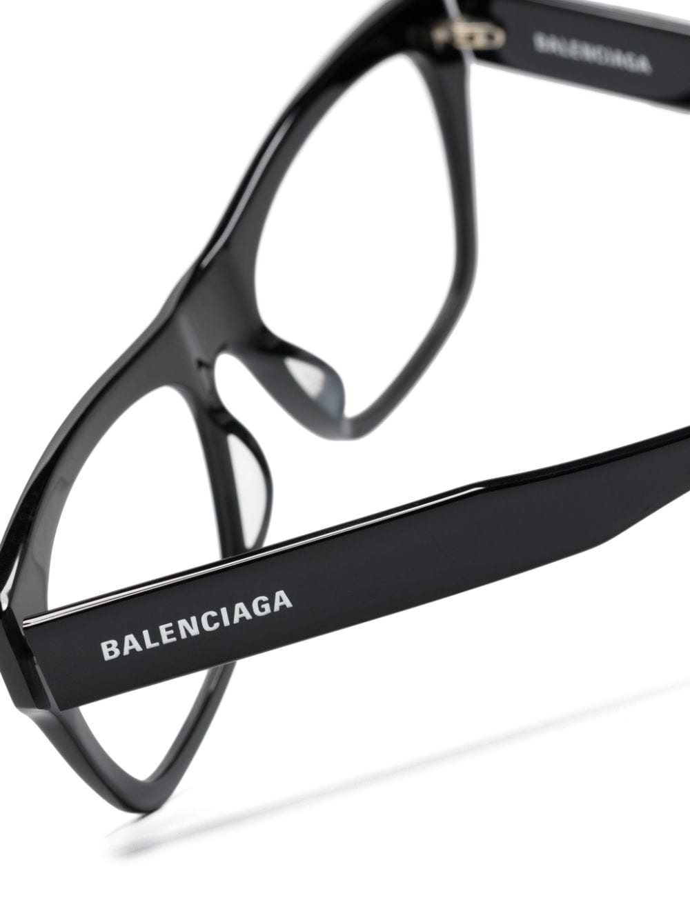 Shop Balenciaga Bb0308o Rectangle-frame Glasses In Schwarz