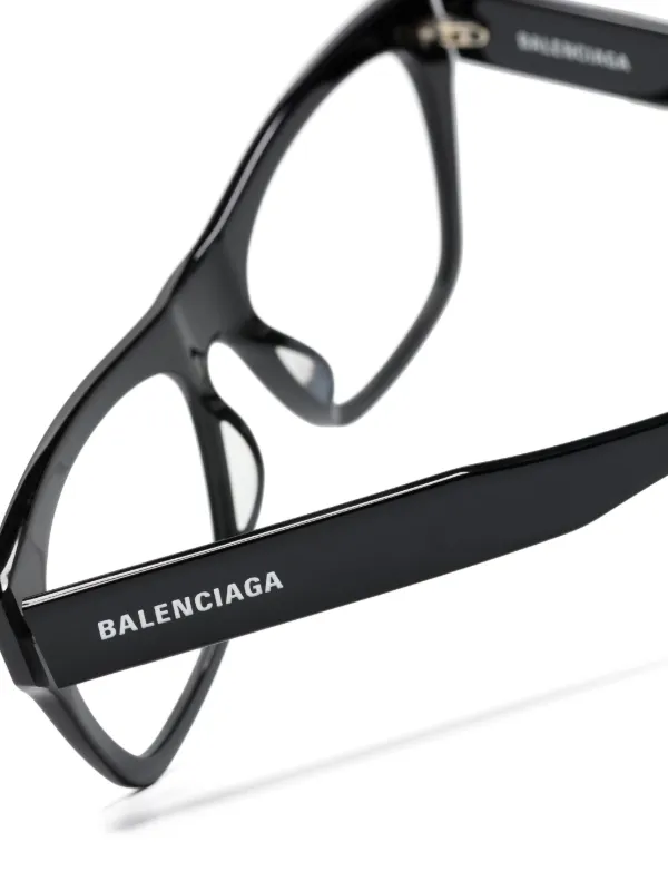 BALENCIAGA スクエアフレームメガネ 【関税込】 Balenciaga Eyewear スクエアフレーム サングラス | ブラック