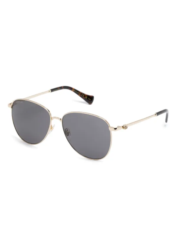Gucci Eyewear round frame Tinted Sunglasses Brown FARFETCH AE