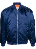 Gucci slogan-patch padded bomber jacket - Blue