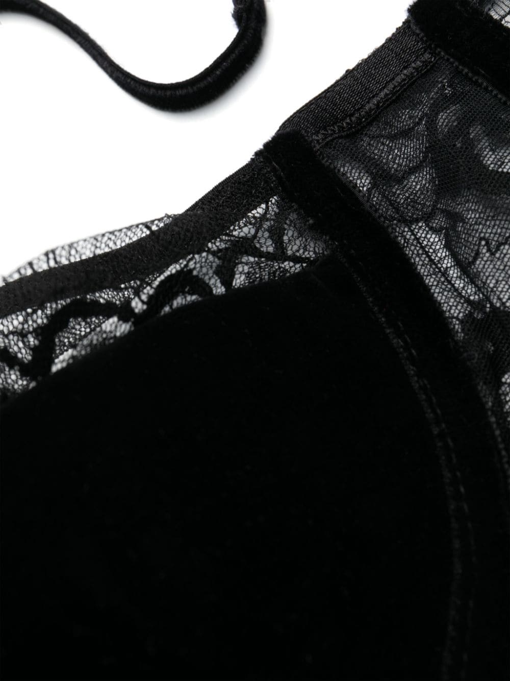 Shop Tom Ford Lace-detail Bra In Black