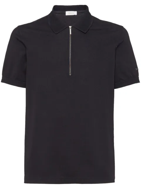 Ferragamo Camisa polo com logo bordado