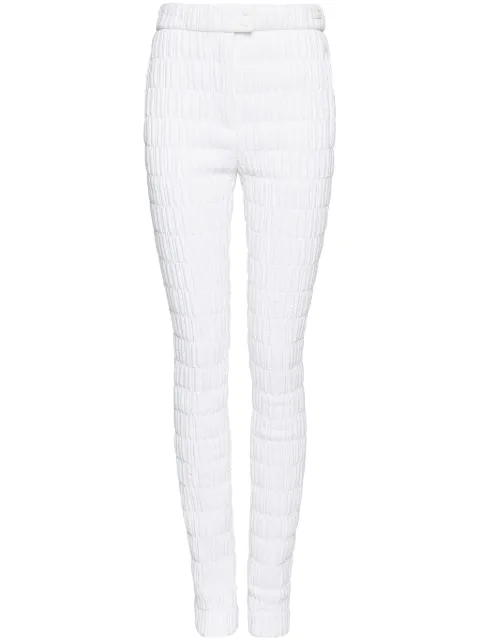 Ferragamo skinny quilted trousers