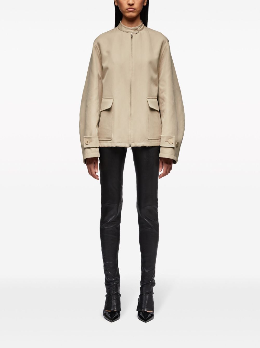 Image 2 of Ferragamo long-sleeve gabardine jacket