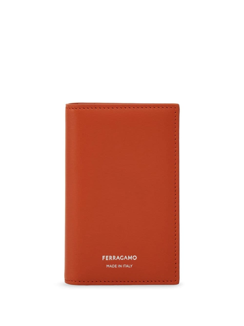 Ferragamo Bi-fold Leather Cardholder In Brown