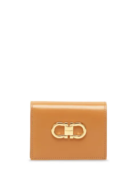 Ferragamo Gancini-plaque leather wallet