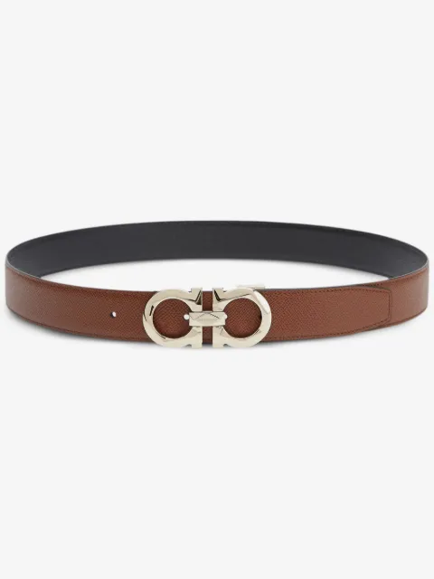Ferragamo 간치니 리버서블 레더 벨트