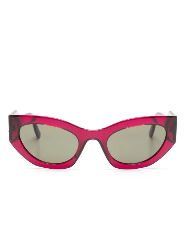 Karl Lagerfeld Pink Cat-Eye Sunglasses with Dark Lenses Karl Lagerfeld Logo-Embossed Cat-Eye Sunglasses - Pink  main image 2