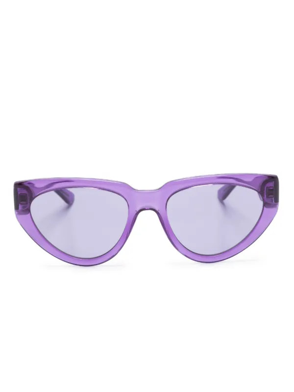 Karl Lagerfeld logo print cat eye Sunglasses Purple FARFETCH CA