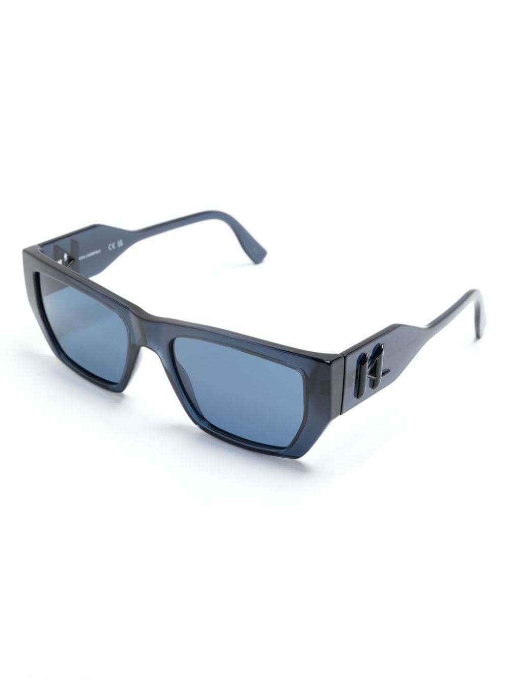 Shop Karl Lagerfeld Square-frame Sunglasses In Blue