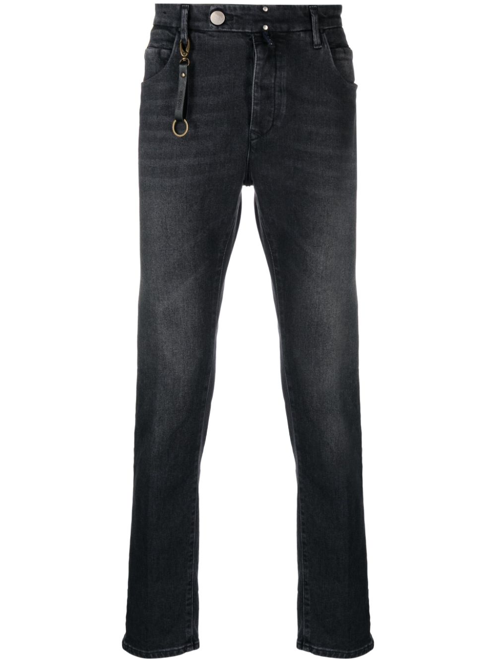 Incotex High-rise Slim-fit Jeans In Blue