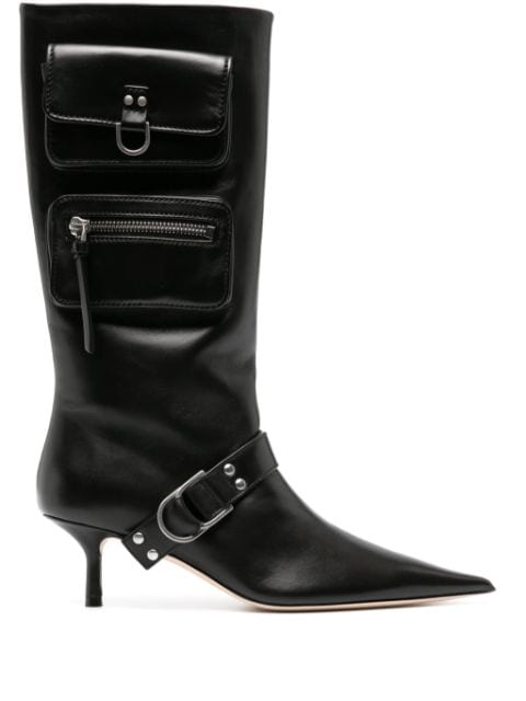 Blumarine 55mm pocket leather boots