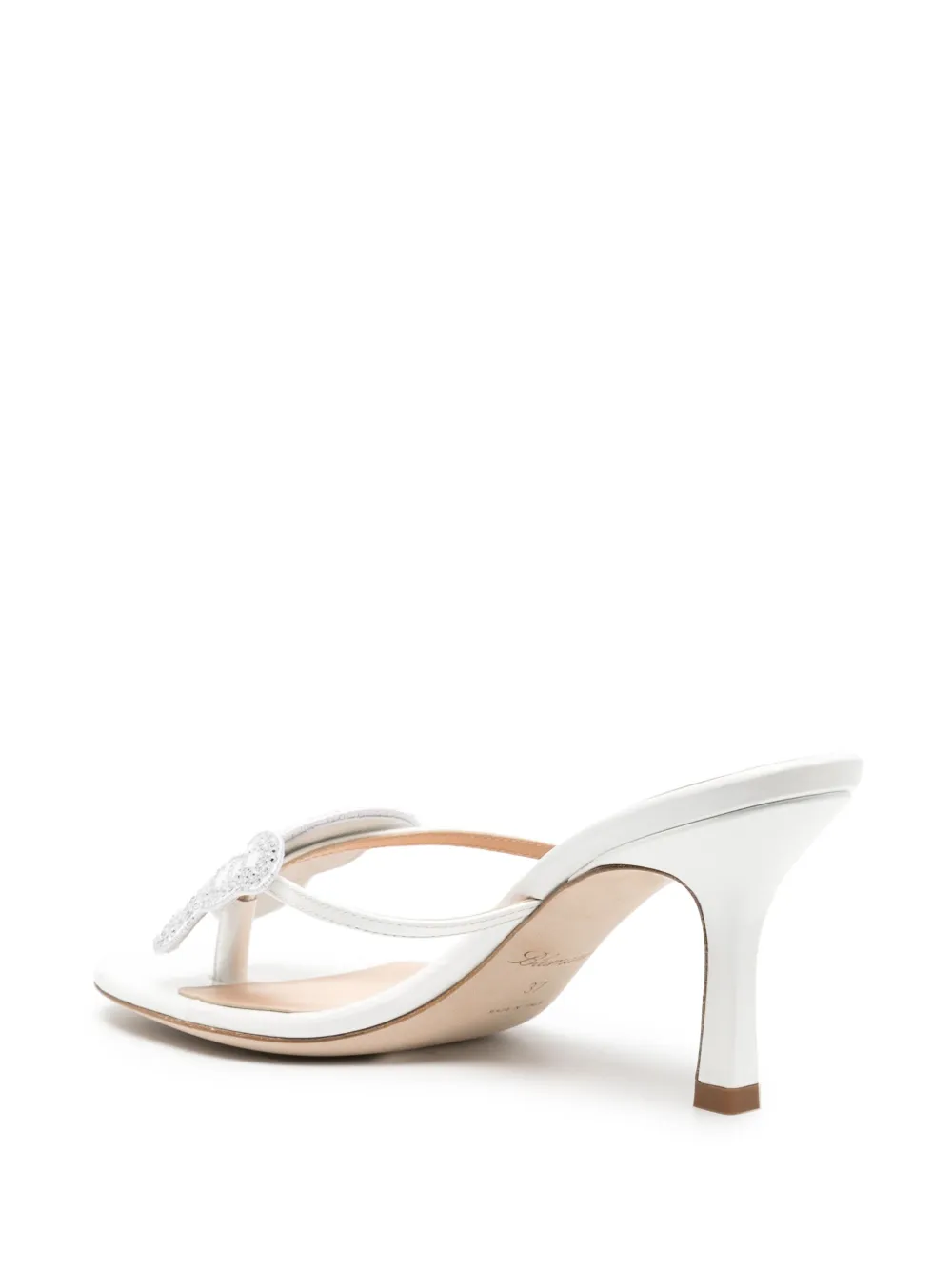 Blumarine 75mm butterfly-motif sandals White