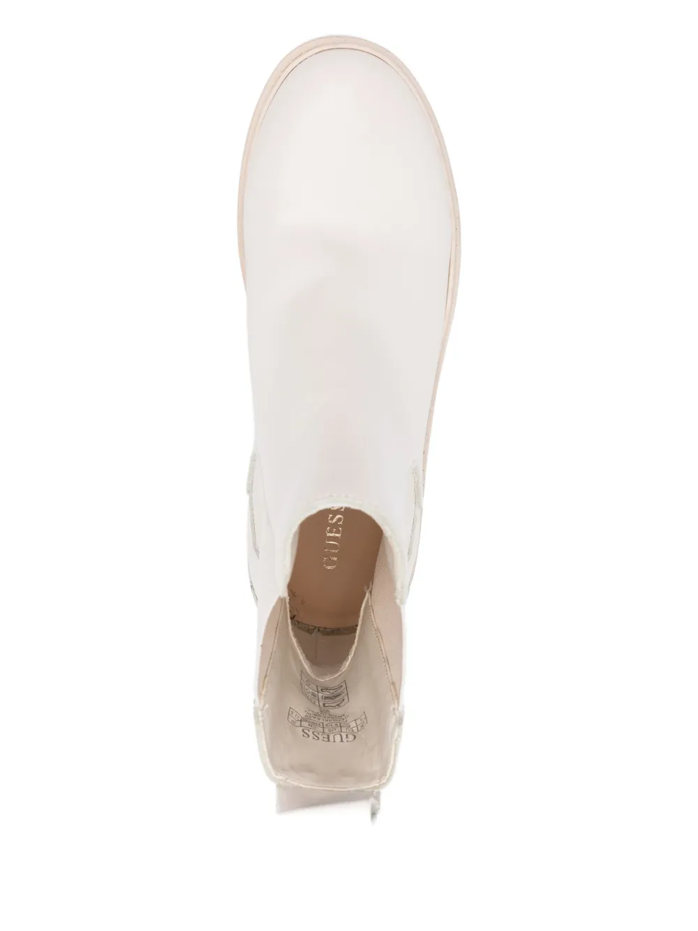 Guess Usa Elastic-panel Chelsea Boots In Neutral