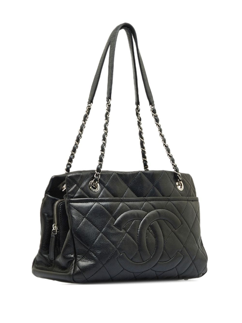 Pre-owned Chanel 2013/2014 Cc Tote Bag In Black