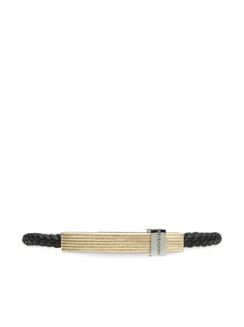 Ferragamo logo-engraved braided bracelet