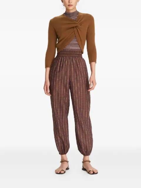 Tory Burch twist-detail cashmere sweater