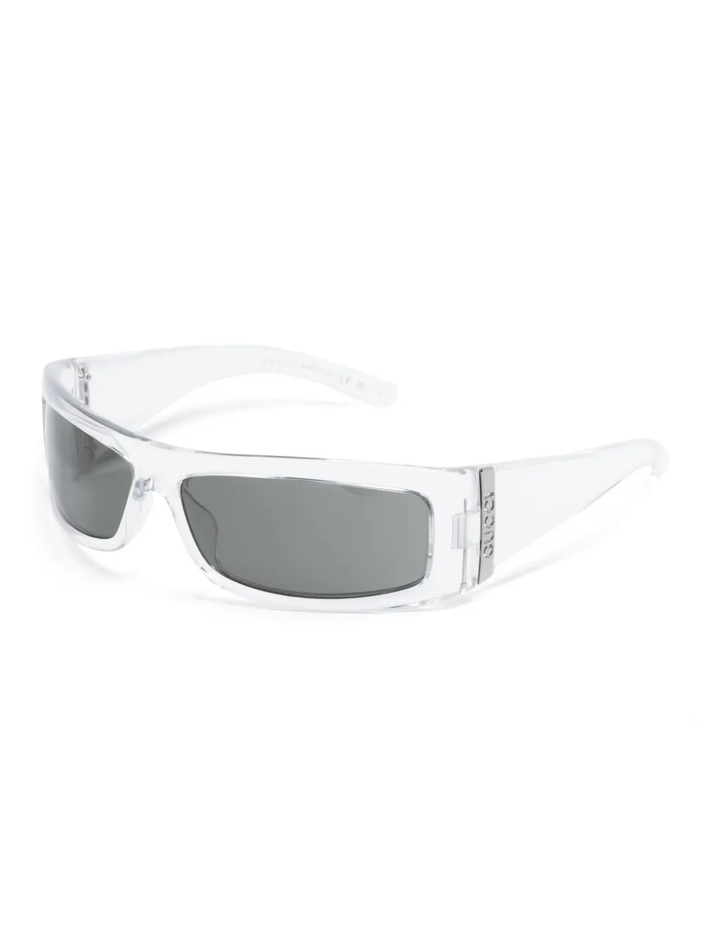 guccieyewear Gucci Eyewear Zonnebril met rechthoekig montuur - Wit
