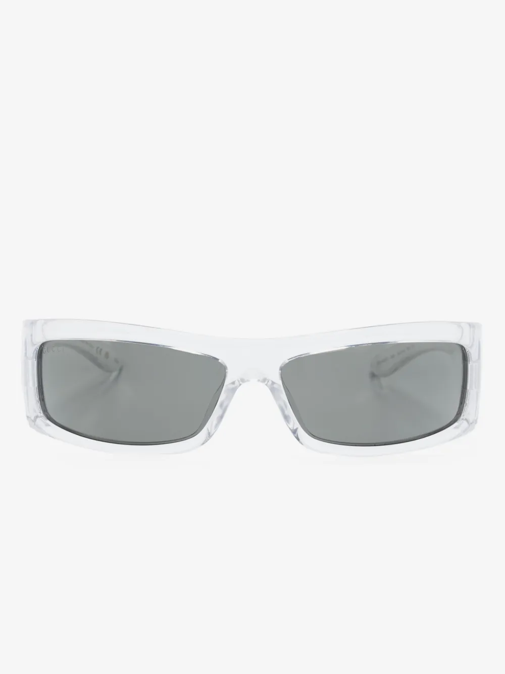 Gucci Eyewear rectangular-frame tinted sunglasses | White | Image 1