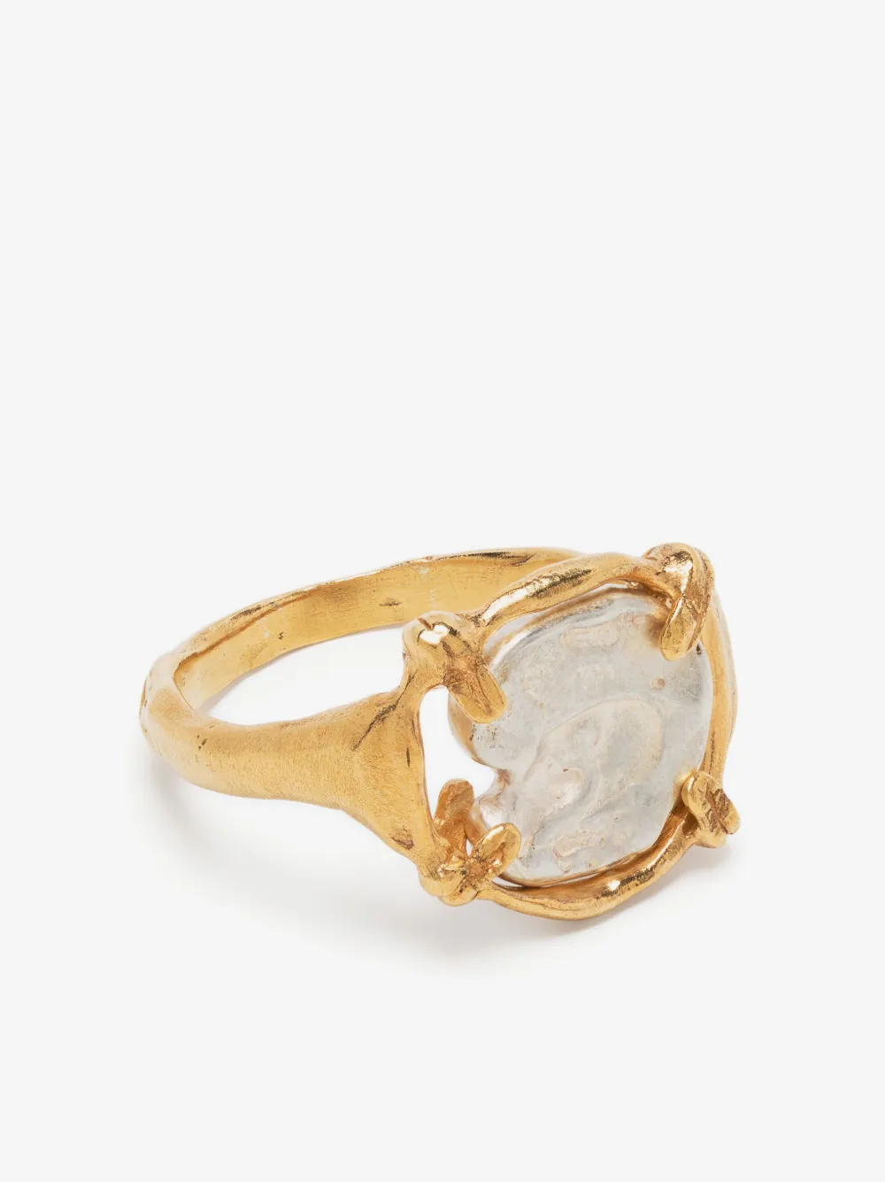 Alighieri The Gilded Frame sterling silver ring | Gold | Image 1